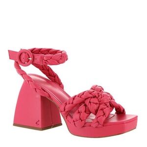 “CIRCUS” by Sam Edelman. Pink Mable faux leather . platform sandals.
Size 8.5